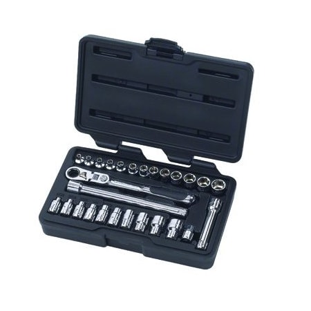 Gearwrench SKT SET 1/4" DR 6 PT SAE/MET PTLOCK FLE GWR891427